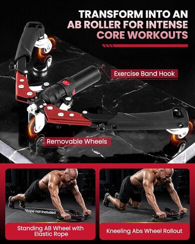 SAKER Twister Arm Trainer, Adjustable Hydraulic Home Gym Equipment for Strength Training, 22-440Lbs Chest Expander with Ab Roller Wheel, Workout Equipment for Men & Women, Arms Chest Core in Saudi Arabia