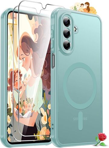 LeYi for Motorola Moto G-2026 Phone Case: Moto G Play 2026/2025 Case with [2 Packs] Screen Protector, [MagSafe Fit] Raised Camera Guard, Matte Translucent Slim para Moto G 2026/2025 Case, Black in Saudi Arabia