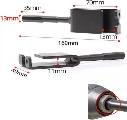 Ice Anchor Drill Adapter with Impact Sleeve - Fits Nails Up to 1cm (0.4 inch) - Durable Metal Ice Fishing Tent Tool in Saudi Arabia