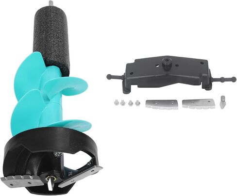 Fafeicy 6in Electric Ice Auger، مثقاب ثلج كهربائي من سبائك الألومنيوم، مثالي لصيد الأسماك، أداة خفيفة الوزن وفعالة للأنشطة الشتوية الخارجية in Saudi Arabia