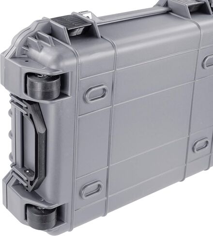 Eylar 38" Hard Roller Rifle Case (Gray) w/Retro Controller UV Print and RAGAR 35.75" Foam Insert, Waterproof, Shockproof Meets TSA Requirements in Saudi Arabia