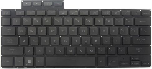 لوحة مفاتيح بديلة جديدة لـ ASUS ROG Zephyrus M16 GU604 GU604VI GU604VY GU604VZ 2023 بإضاءة خلفية أمريكية باللون الأسود in Saudi Arabia