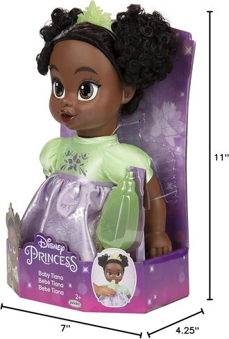 Disney Princess Tiana Baby Doll with Baby Bottle & Tiara in Saudi Arabia