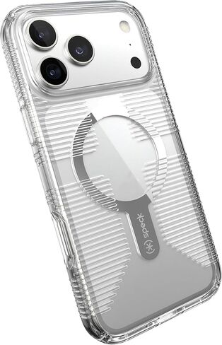 Speck GEMSHELL Grip +MS Case for iPhone 17 Pro Max - Clear/Clear | Slim Protective Grip | Drop Protection | MagSafe Compatible in Saudi Arabia