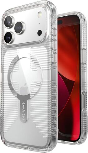 Speck GEMSHELL Grip +MS Case for iPhone 17 Pro Max - Clear/Clear | Slim Protective Grip | Drop Protection | MagSafe Compatible in Saudi Arabia