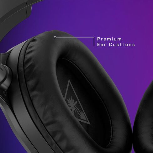 سماعة ألعاب متعددة المنصات من Turtle Beach Recon 70 لأجهزة PS5، وPS4، وXbox Series X|S، وXbox One، والكمبيوتر الشخصي والهواتف المحمولة مع اتصال سلكي 3.5 مم - ميكروفون قابل للطي لكتم الصوت، ومكبرات صوت 40 مم، وتصميم خفيف الوزن، أسود (متجدد) in Saudi Arabia
