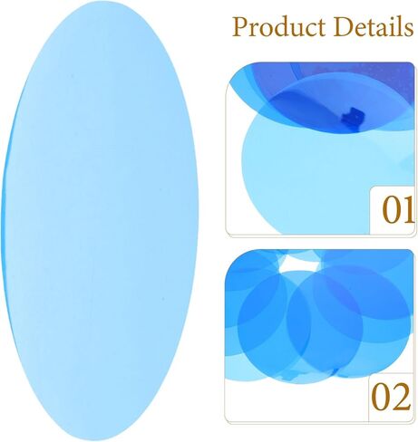 VILLCASE 25pcs LED Diffuser Sheets Ambient Lighting Gel Stickers, 74mm Adhesive Lamp Overlay Decals for LED Downlight Spotlight, Blue Color Filter for Video and Living Room Lighting in Saudi Arabia
