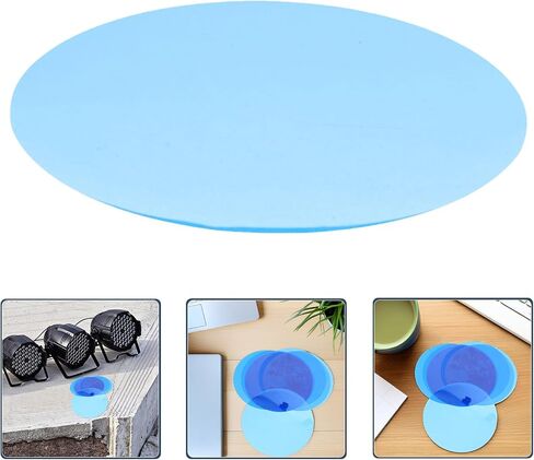 VILLCASE 25pcs LED Diffuser Sheets Ambient Lighting Gel Stickers, 74mm Adhesive Lamp Overlay Decals for LED Downlight Spotlight, Blue Color Filter for Video and Living Room Lighting in Saudi Arabia