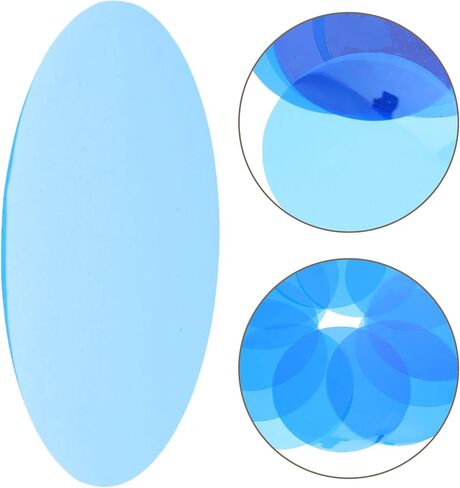 VILLCASE 25pcs LED Diffuser Sheets Ambient Lighting Gel Stickers, 74mm Adhesive Lamp Overlay Decals for LED Downlight Spotlight, Blue Color Filter for Video and Living Room Lighting in Saudi Arabia