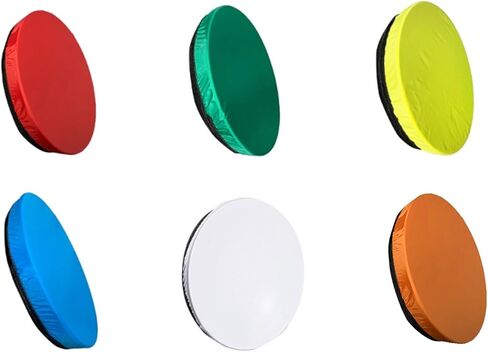 6 Color Flashing Standard Covers Soft Light Cloth Cloth 18cm Diffuser Protective Photography Diffuser in Saudi Arabia