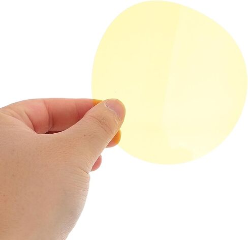 OUNONA 15pcs Self-Adhesive Light Diffuser Film for Recessed Lights, Soft Amber Color Gel Sheets for Ambient LED Lighting, Dimming Compatible Lighting Covers for Home Decor in Saudi Arabia