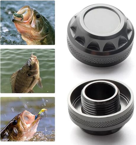 Pack of 2 Screw in Handle Cap Aluminum Alloy Reel Handle Cover Spinning Reel Handle Cap for Shimano Spinning Reel in Saudi Arabia