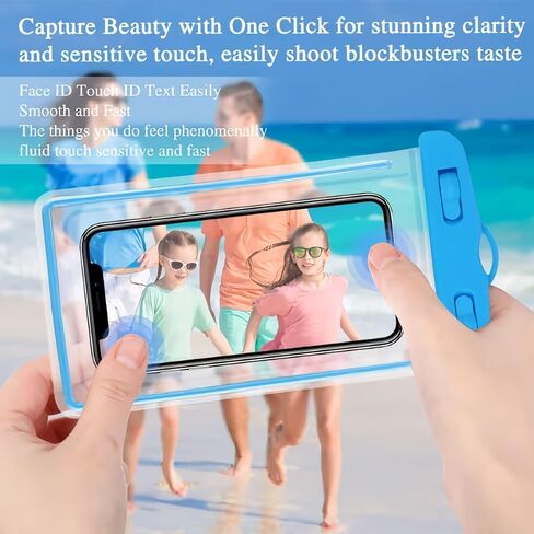 6PCS Universal Waterproof Phone Pouch IPX8 with Lanyard Clear Underwater Dry Bag Case for iPhone Beach Pool Travel in Saudi Arabia
