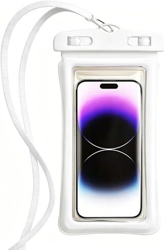 Waterproof Cellphone Dry Bag, Crossbody Lanyard Phone Pouch, Compatible with iPhone 17 16 15 14 13 Pro Max 8.3", Essential for Beach Travel Black in Saudi Arabia