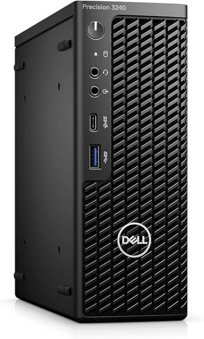كمبيوتر سطح المكتب Dell Precision 3240 Workstation، Intel Core i7-10700 حتى 4.7 جيجا هرتز، NVIDIA Quadro P1000، 16 جيجا DDR4 RAM 512 جيجا SSD، لوحة مفاتيح وماوس، USB Wi-Fi، Windows 11 Pro (متجدد) in Saudi Arabia