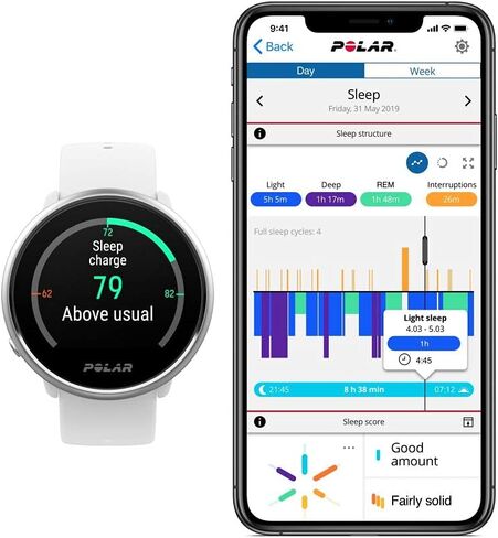 POLAR Ignite - GPS Smartwatch - Fitness Watch with Advanced Wrist-Based Optical Heart Rate Monitor, Training Guide, Waterproof in Saudi Arabia