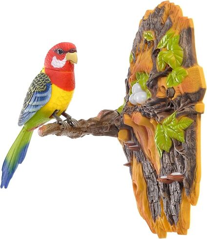 PowerTRC 2 Sets of Adorable Chirping & Dancing Bird with Motion Sensor | Wall Decoration | Pet Bird | Novelty Gift in Kuwait