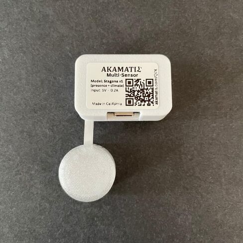جهاز استشعار متعدد AKAMATIS Stagona v1 للمساعد المنزلي - مستشعر وجود رادار mmWave (LD2410B)، درجة الحرارة والرطوبة (AHT20)، Seeed C3 MCU، هوائي خارجي، واي فاي 2.4 جيجا هرتز in Saudi Arabia