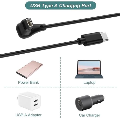 شاحن كيسمارت لـ Coros Pace 4/ Apex 4/ Pace Pro/Nomad، سلك كابل شحن USB بديل لـ Coros Pace 4، APEX 4، Pace Pro، Nomad Smart Watch (3.3 قدم/1 متر) in Saudi Arabia