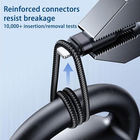100W 4 in 2 Multi Charging Cable 10FT for Samsung Galaxy Watch 8/7/6/5, Magnetic Samsung Watch and Phone Charger, USB C/Lightning/Micro USB Fast Charging Cord for iPhone 17/16/15/14/13/Galaxy S25/S24 in Saudi Arabia