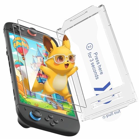 TRANSNOVO 2 Pack Screen Protector and Large Capacity Carrying Case Compatible with Nintendo Switch 2 in Saudi Arabia