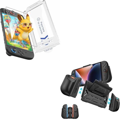 TRANSNOVO 2 Pack Screen Protector and Protective Case for Nintendo Switch 2 in Saudi Arabia