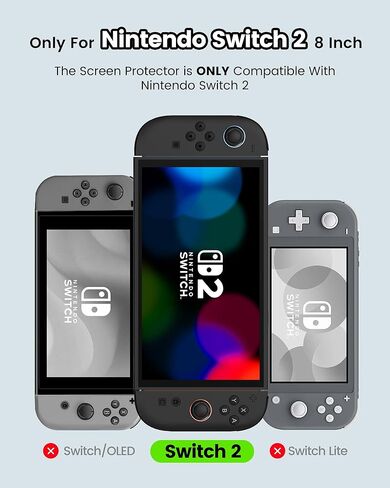 TRANSNOVO 2 Pack Screen Protector and Protective Case for Nintendo Switch 2 in Saudi Arabia