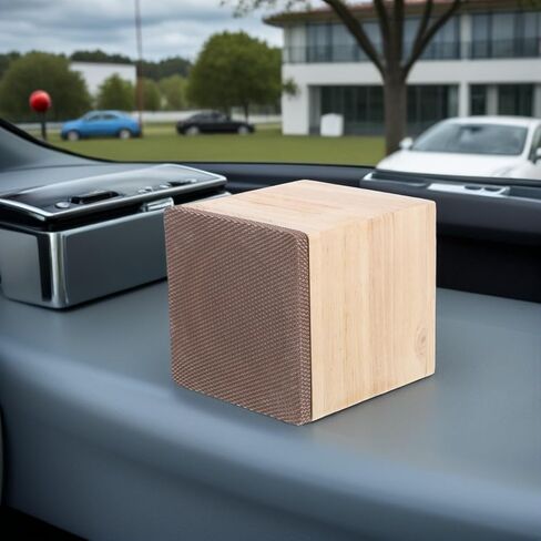 Mikinona 4-inch Wooden Subwoofer Enclosure Box for Car Audio, Solid Wood Speaker Housing Compatible with Truck and Automotive Sound Systems, Behind Seat Installation in Saudi Arabia