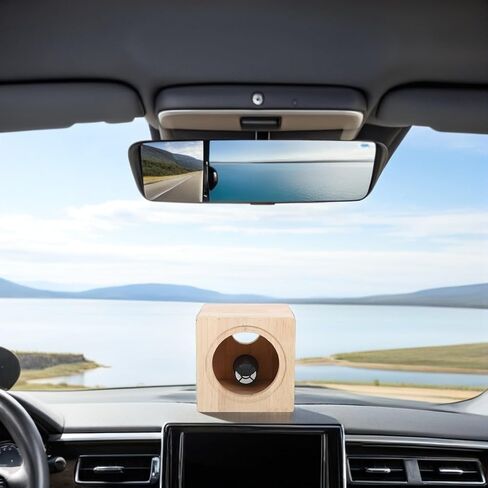 Mikinona 4-inch Wooden Subwoofer Enclosure Box for Car Audio, Solid Wood Speaker Housing Compatible with Truck and Automotive Sound Systems, Behind Seat Installation in Saudi Arabia