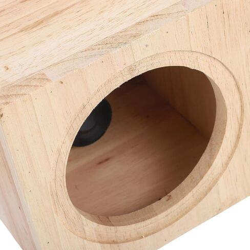 Mikinona 4-inch Wooden Subwoofer Enclosure Box for Car Audio, Solid Wood Speaker Housing Compatible with Truck and Automotive Sound Systems, Behind Seat Installation in Saudi Arabia