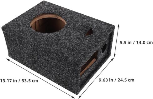 5 Inch Vehicle Audio Speaker Cabinet Wooden Subwoofer Enclosure Car Sound System DIY Box for Truck and Car Audio Installation in Saudi Arabia