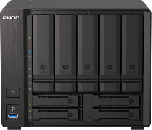 QNAP TS-h973AX-8G 9-Bay QuTS Hero NAS with 10GbE/2.5GbE Connectivity in Saudi Arabia