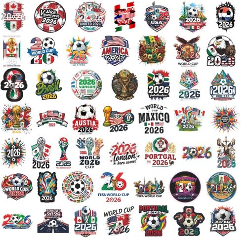 كأس العالم لكرة القدم ملصقات كرة القدم ملصقات زجاجة المياه لكرة القدم، ملصقات رياضية لحفلات كرة القدم من الفينيل ملصق كمبيوتر محمول مقاوم للماء، شارات جرافيتي هدايا للخوذات، سجل القصاصات للأطفال والمراهقين والبالغين 50 قطعة in Kuwait