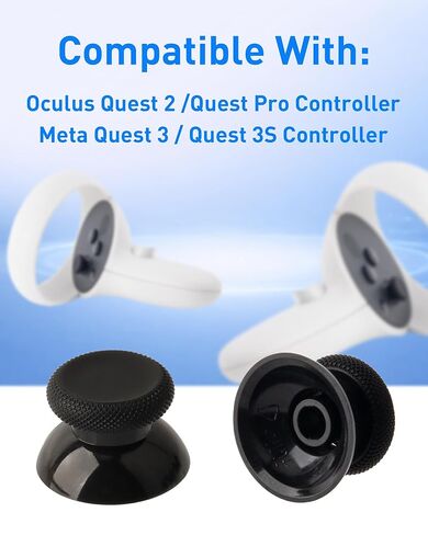 TOMISN Thumbstick Replacement Kit for Oculus Quest 2, for Meta Quest 3, for Quest 3S Controller - Thumb Sticks VR Accessories Repair Parts for Quest Pro Left Right Controllers Joystick Cover with Tool in Kuwait