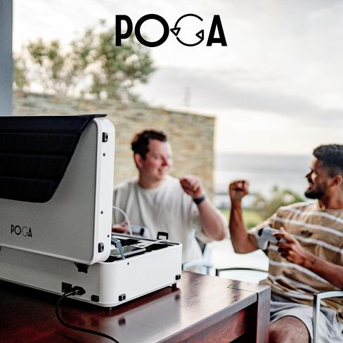 حقيبة السفر POGA LUX لجهاز PlayStation 5 Premium المحمول متضمنة. عربة وشاشة ألعاب AOC مقاس 24 بوصة - (V2 - مكبر صوت بلوتوث اختياري) باللون الأسود in Saudi Arabia
