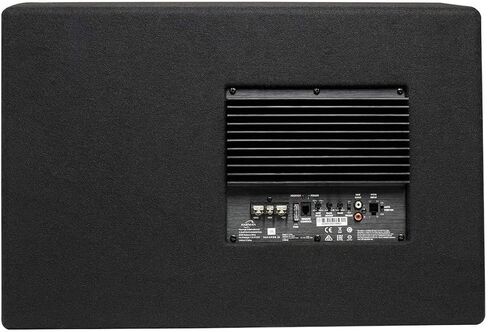 JBL SUBBP12AM - 450 وات (150 وات RMS) 12 بوصة مضخمة 12 بوصة. مضخم صوت مستدير مع تحكم في المستوى الفرعي وباس خالٍ من التشويه مع حزمة حامل هاتف مغناطيسي الجاذبية in Saudi Arabia