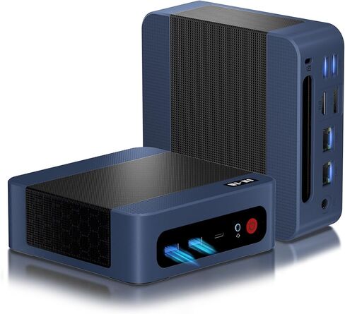 wo-we Mini PC AMD Ryzen 5 3500U(Beats N150/4300U), 8GB DDR4 RAM 256GB NVMe SSD, Vega 8 Graphics Mini Desktop Computer,Triple 4K Displays,Support 2.5''SSD,USB-C/Dual HDMI,WiFi5 BT5.0 for Office Home in Kuwait