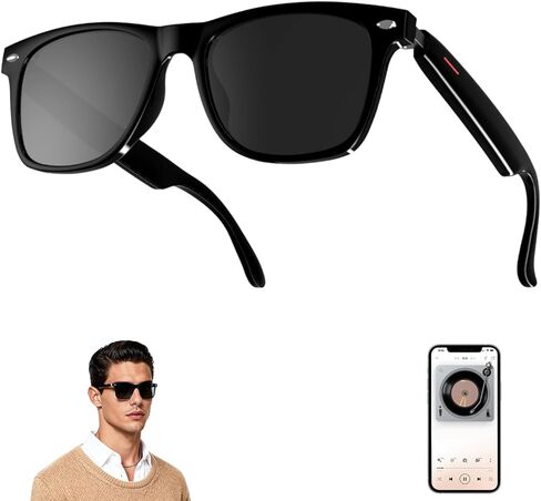2026 Al Smart Glasses for Men Women - Bluetooth Translation Glasses with 164 Languages, Color-Change Lens, Music & Call, IP65 Waterproof, Free App,Audio Glasses for Meeting Driving Travel,Thin Temples in Saudi Arabia