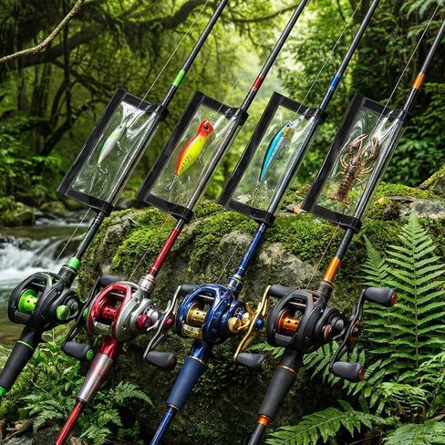 20 Pack Fishing Lure Wraps, Durable Clear PVC Fishing Lure Hook and Loop System Fishing Hook Covers for Keeping Lures Safe and Easily See Lures in Saudi Arabia
