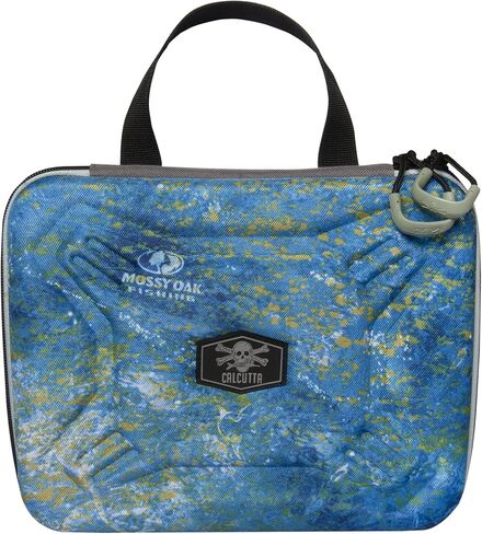 Calcutta Squall Molded Bait Binder | Mossy Oak Coastal Shoreline Pattern | 8 Removable Clear Plastic Sleeves | Compression Molded Durability | Soft Bait Organizer in Saudi Arabia