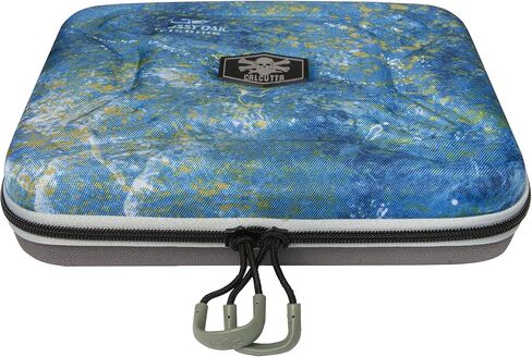 Calcutta Squall Molded Bait Binder | Mossy Oak Coastal Shoreline Pattern | 8 Removable Clear Plastic Sleeves | Compression Molded Durability | Soft Bait Organizer in Saudi Arabia