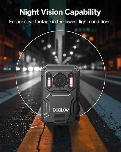 BOBLOV KJ23Pro 2K Body Cam, 128GB with Night Vision and W4 4K Mini Body Camera, Wearable Camera with 360°Rotatable Clip & Magnetic Clip in Saudi Arabia