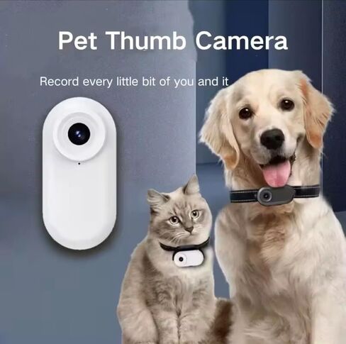 Waterproof Magnetic Mini Body Action Camera, Included 128GB, Hands Free, Wearable Thumb 2.7k HD Camera with Magnetic Clip and Necklace Mount for Traveling, Pet Walking and Outdoors Activities in Saudi Arabia
