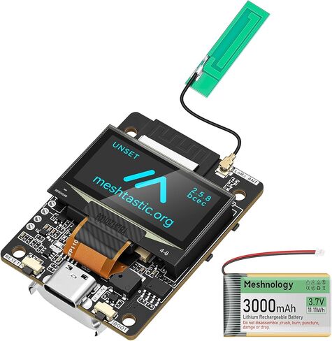 ThinkNode M2 LoRa Development Board + 1000mAh Battery, Meshtastic Device with Bluetooth WiFi LoRa SX1262 ESP32-S3 1.3" OLED Display 915MHz Antenna Mesh Network for Outdoor Communication in Saudi Arabia