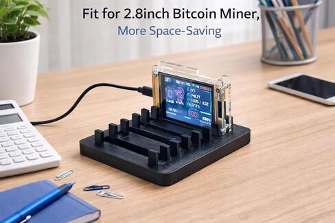 حامل Bitcoin Miner، حامل ذو 4 فتحات لعمال اليانصيب، حامل ملحقات NerdMiner ESP32 Solo Miner (غير متضمن في آلة التعدين) in Saudi Arabia