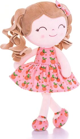 Gloveleya Doll Baby Dolls Soft Rag Doll Baby Girl Gifts Curly Spring Girl 3PC(4) in Kuwait