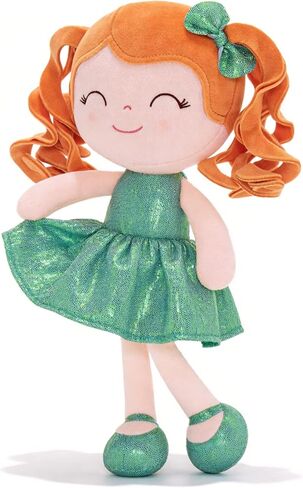Gloveleya Doll Baby Dolls Soft Rag Doll Baby Girl Gifts Curly Spring Girl 3PC(4) in Saudi Arabia
