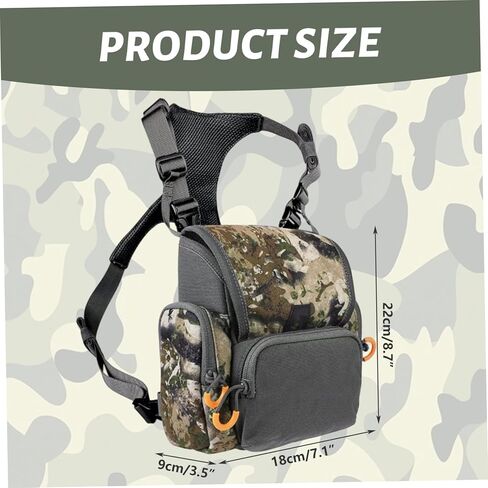Binocular Harness Breathable Adjustable Hunting Chest Pack with Multi-Pocket Waterproof Hunting Pack for Men and Women, Camouflage, Decoraciones de invierno in Kuwait