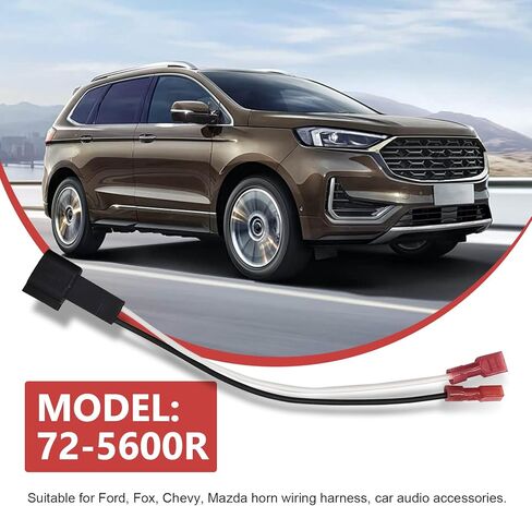 4 قطع 72-5600 مكبر صوت، قابس موصل محول مكبر صوت باب السيارة، استبدال محول أسلاك مكبر الصوت، متوافق مع Ford F150 F250 Escape Mustang Lincoln in Kuwait