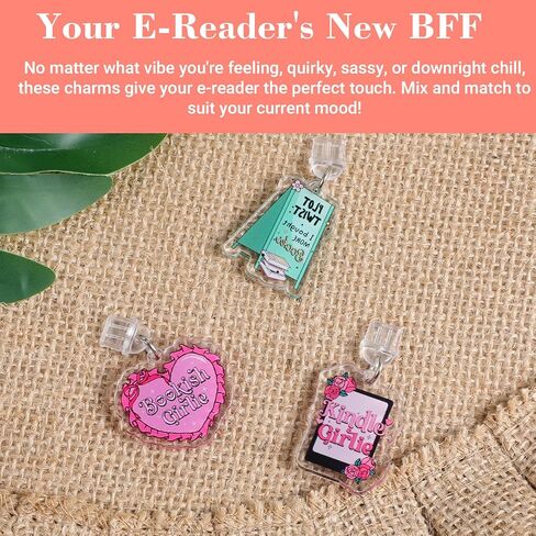 9Pcs Dust Plug Charm for E-Reader, About Funny Theme Charging Port Pendant Plug Cover Compatible with Type C/USB C, Gift for Phone Women Men Book Lover Students Teachers Friends in Saudi Arabia